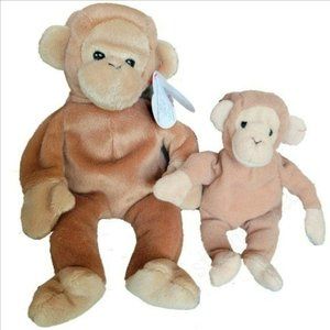 Rare! TY McDonalds Beanie "Teenie" Babies "BONGO" 1993 & BONGO Beanie 1995